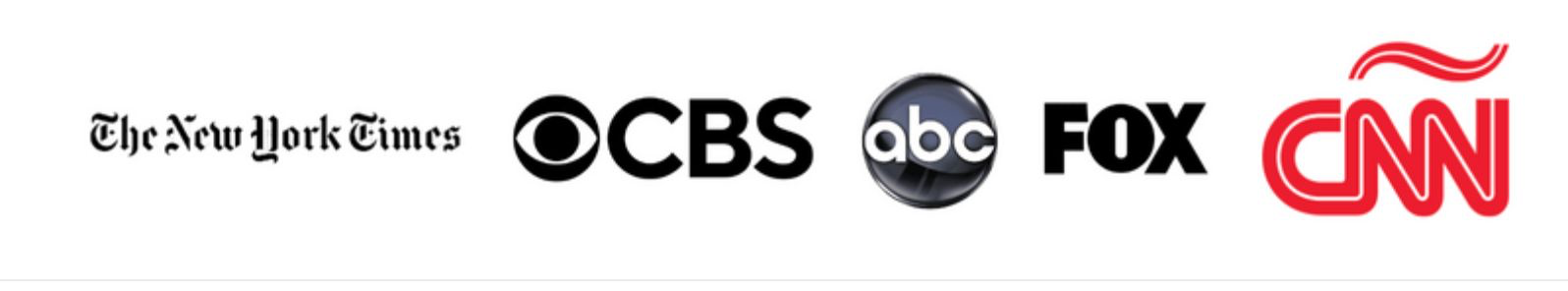 As seen on New York Times, CBS, ABC, FOX, CNN